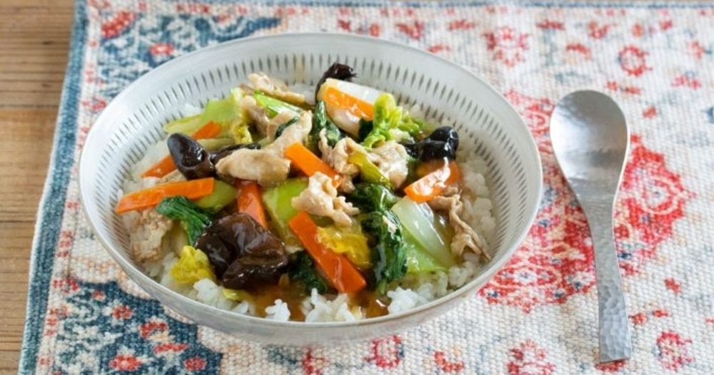 【主菜】野菜たっぷり!ヘルシー中華丼